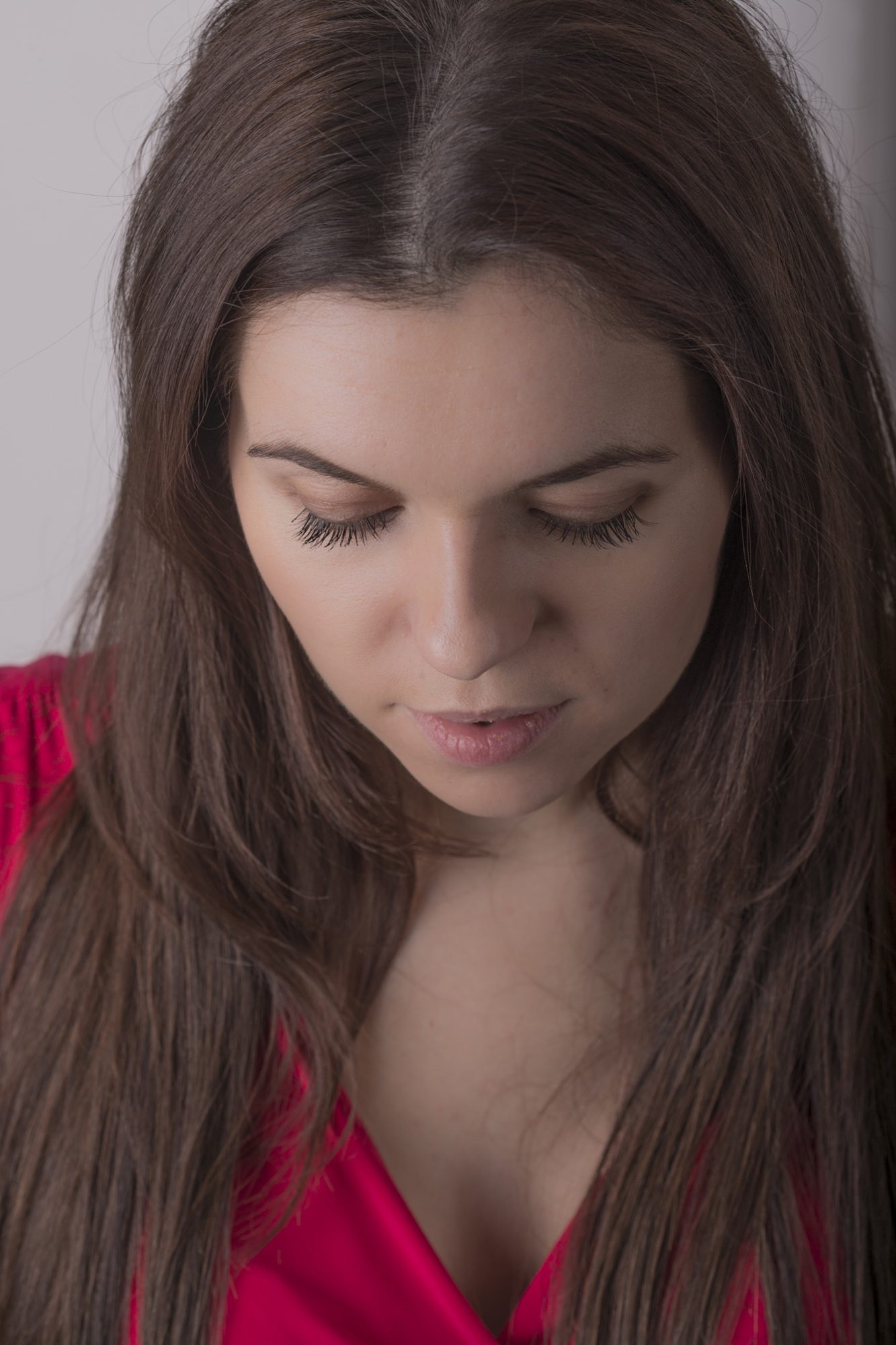 Quiet portrait looking down